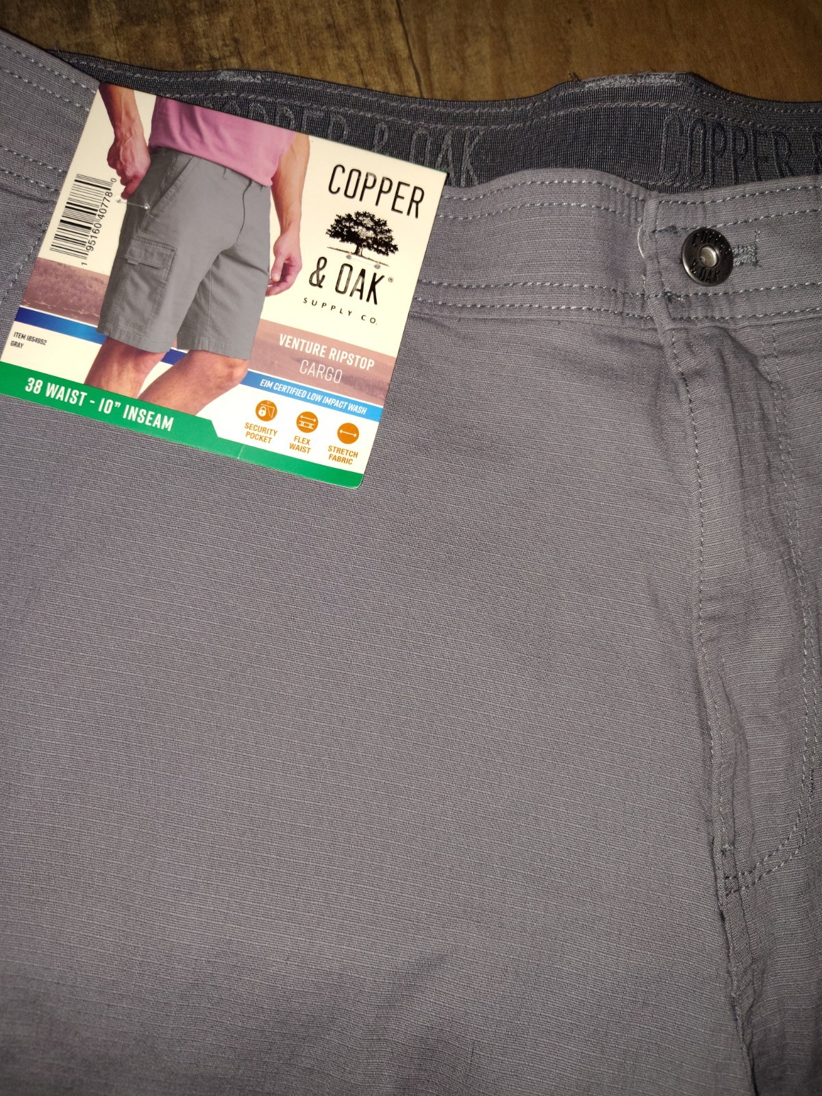 NWT Cargo Shorts Size 38 Men’s Copper And Oak New With Tags