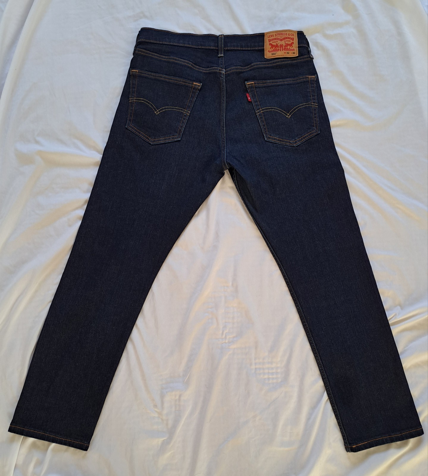 Levi’s 502 Men’s Regular Taper Jeans Blue W32 L30 (Actual 33×27.5)