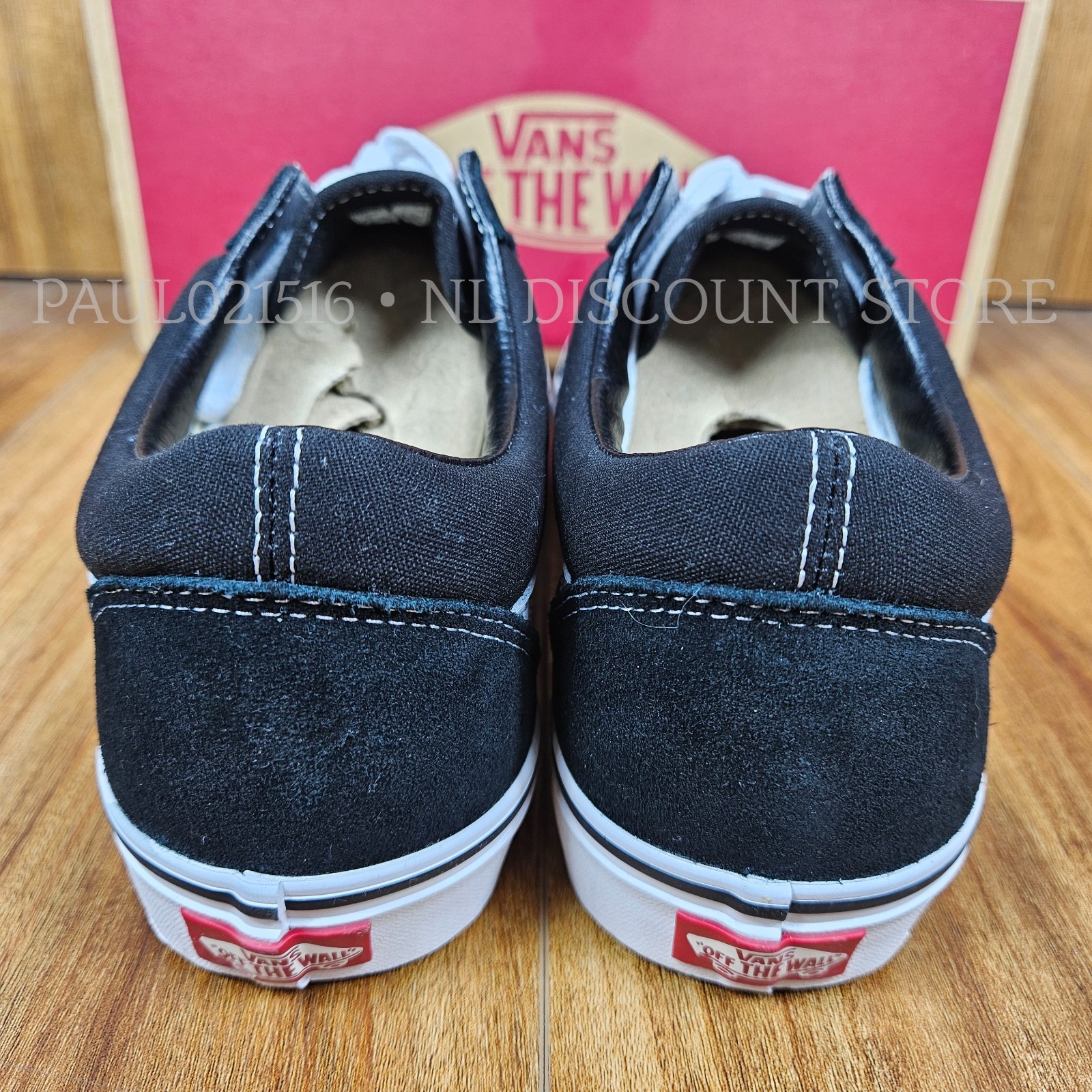 VANS Unisex Men’s Women’s Old Skool Shoes ~ White/Black ~ Various Sizes