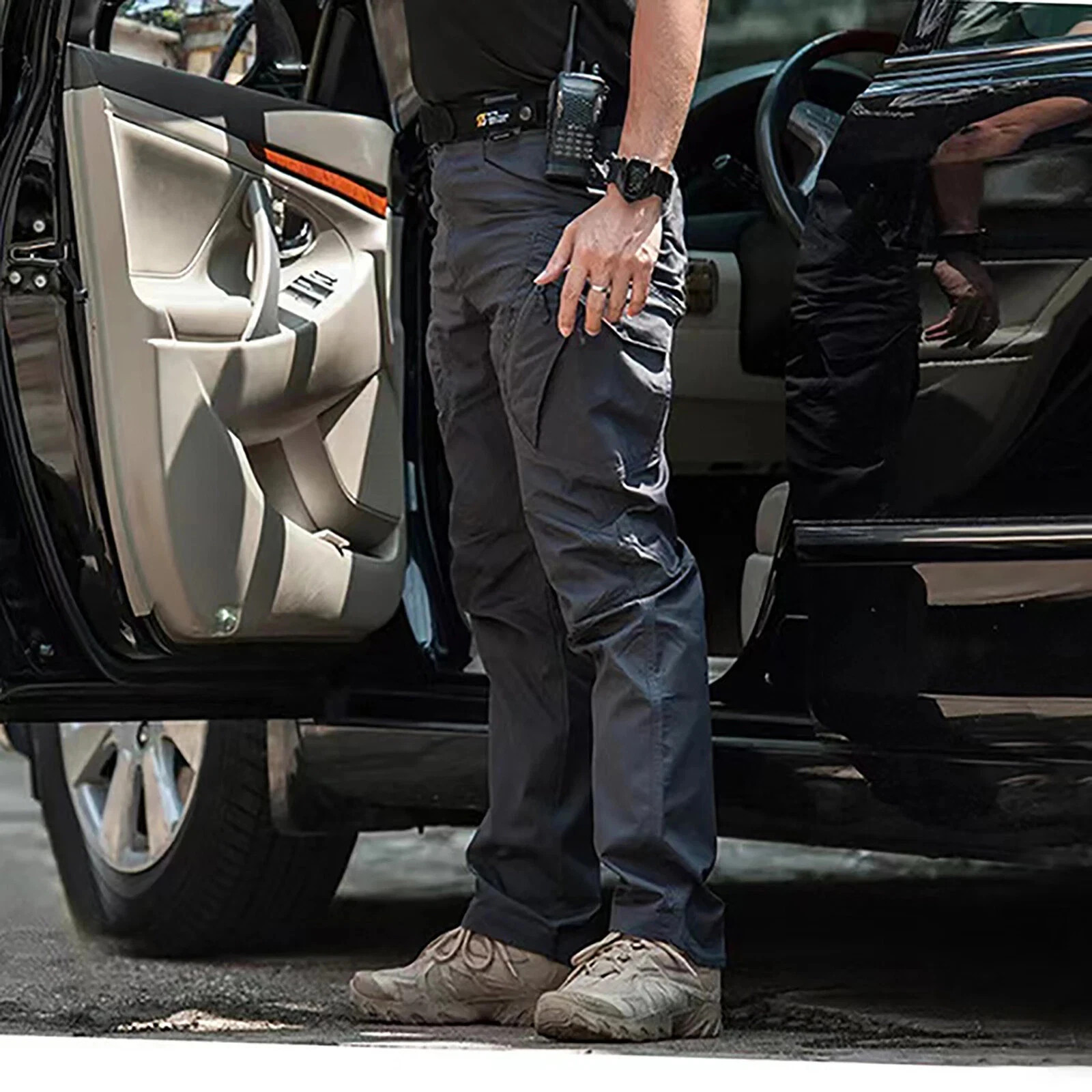 Mens Cargo Pants Tactical Waterproof Work Outdoor Hiking Combat Trousers USA