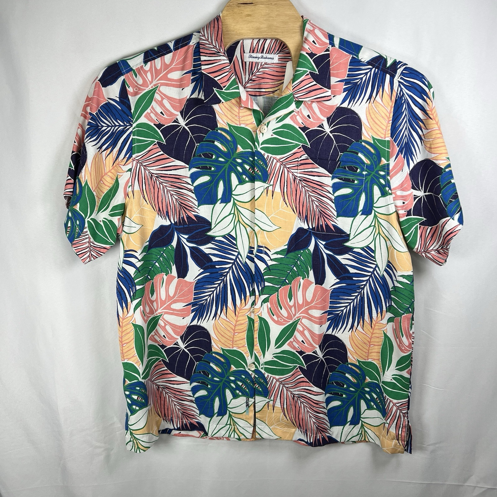 Tommy Bahama Mens Multicolor Floral Silk Blend Hawaiian Button Shirt XLarge NWT