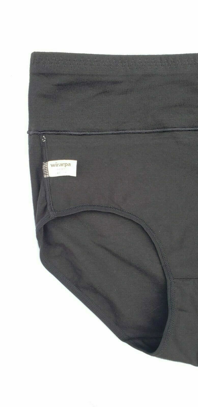 wirarpa Womens High Waisted Cotton Underwear Full Brief, ALL SIZES 4 Pack