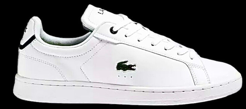 🐊LACOSTE Carnaby Pro BL23 1 SMA Men’s 9-1/2 Sneaker White Leather 745SMA0110042