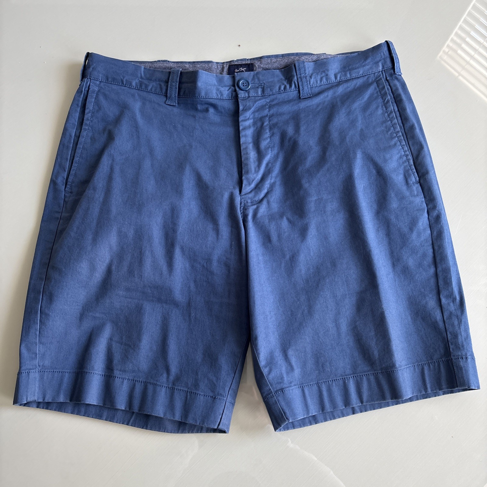 J.Crew Factory Men’s 9″ Flex Chino Shorts Size 34 Blue