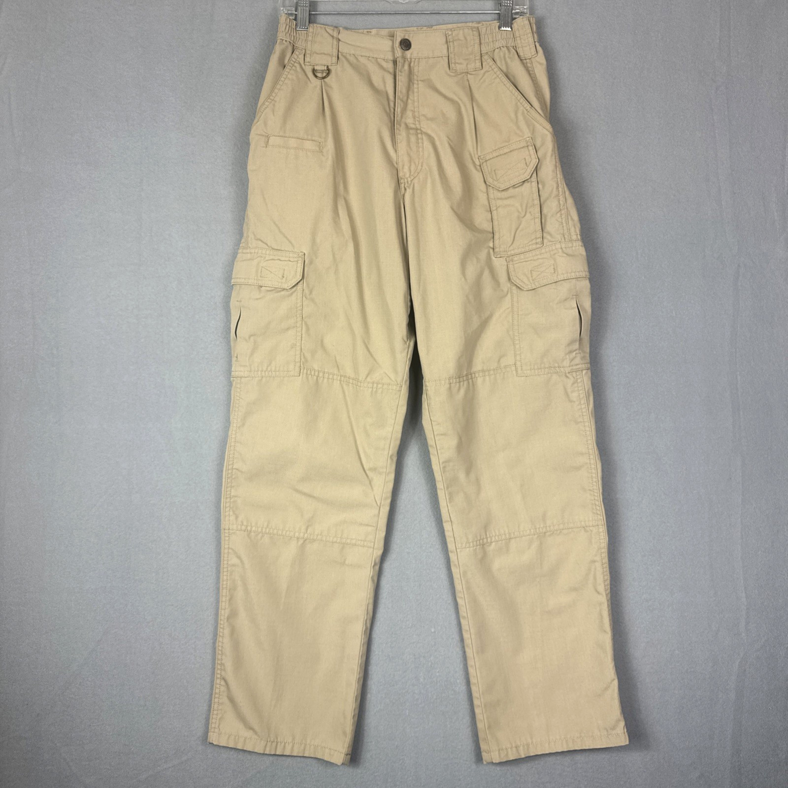 5.11 Tactical Cargo Pants Mens 28X30 Double Knee Stretch Waist Taclite Pro Beige