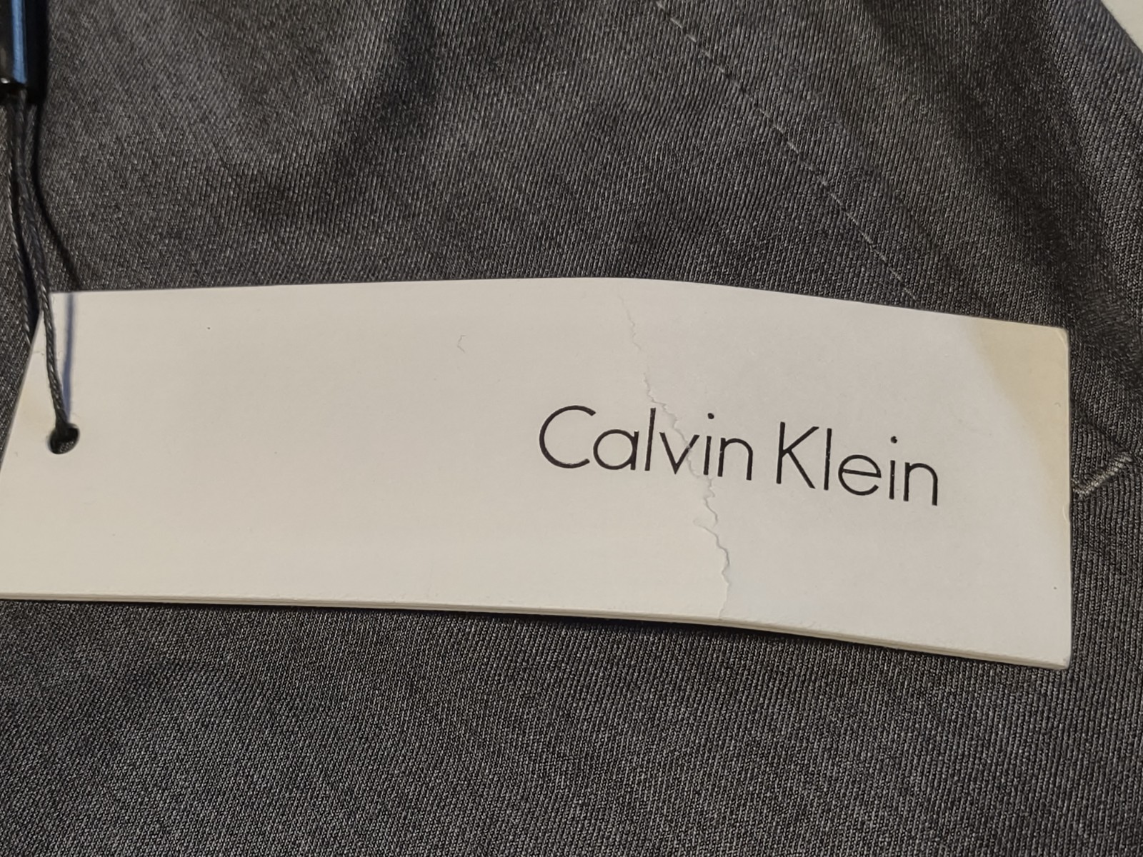NWT – Calvin Klein – Men’s Flat Front Dress Pants – Charcoal – 42W x 42L