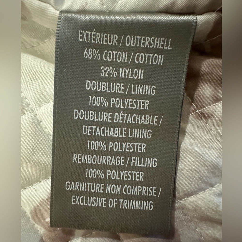 Soia and Kyo Harri Hooded Utility Coat in Olive Green. Size S/P.