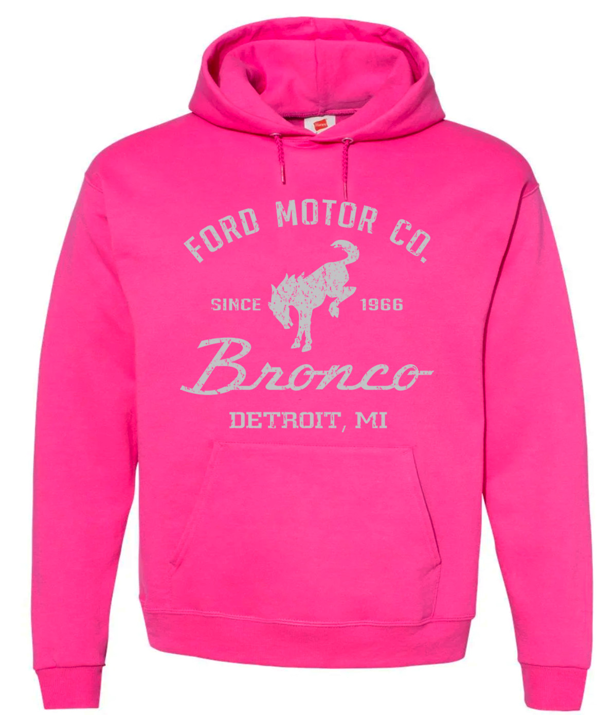Ford Bronco Hoodie Pink Hooded Sweatshirt Bronco Accessories Bronco Ford Gifts