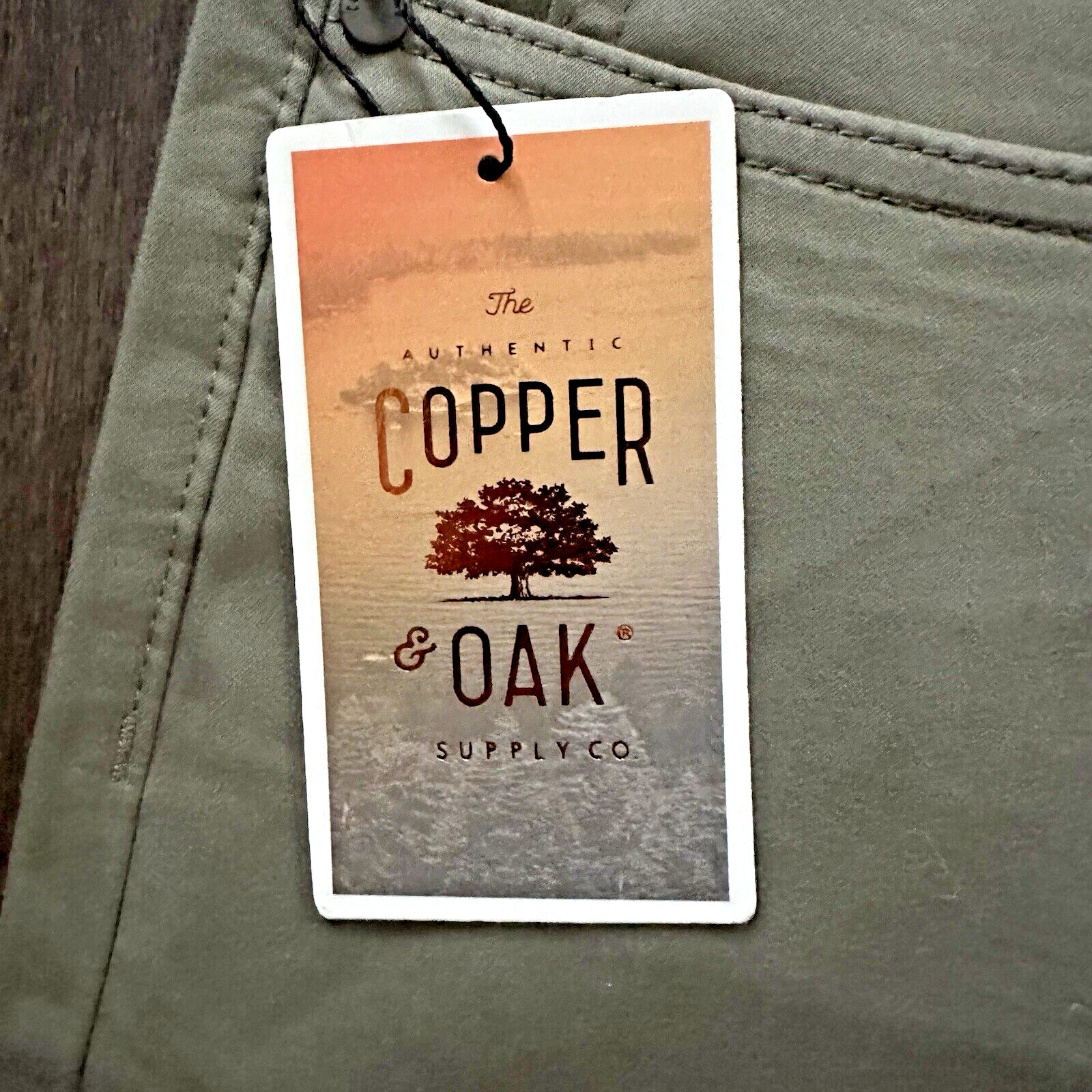 Copper & Oak NWT Men’s 36×30 Flex-Comfort 5-Pocket Pants Soft Olive Green NWT$65