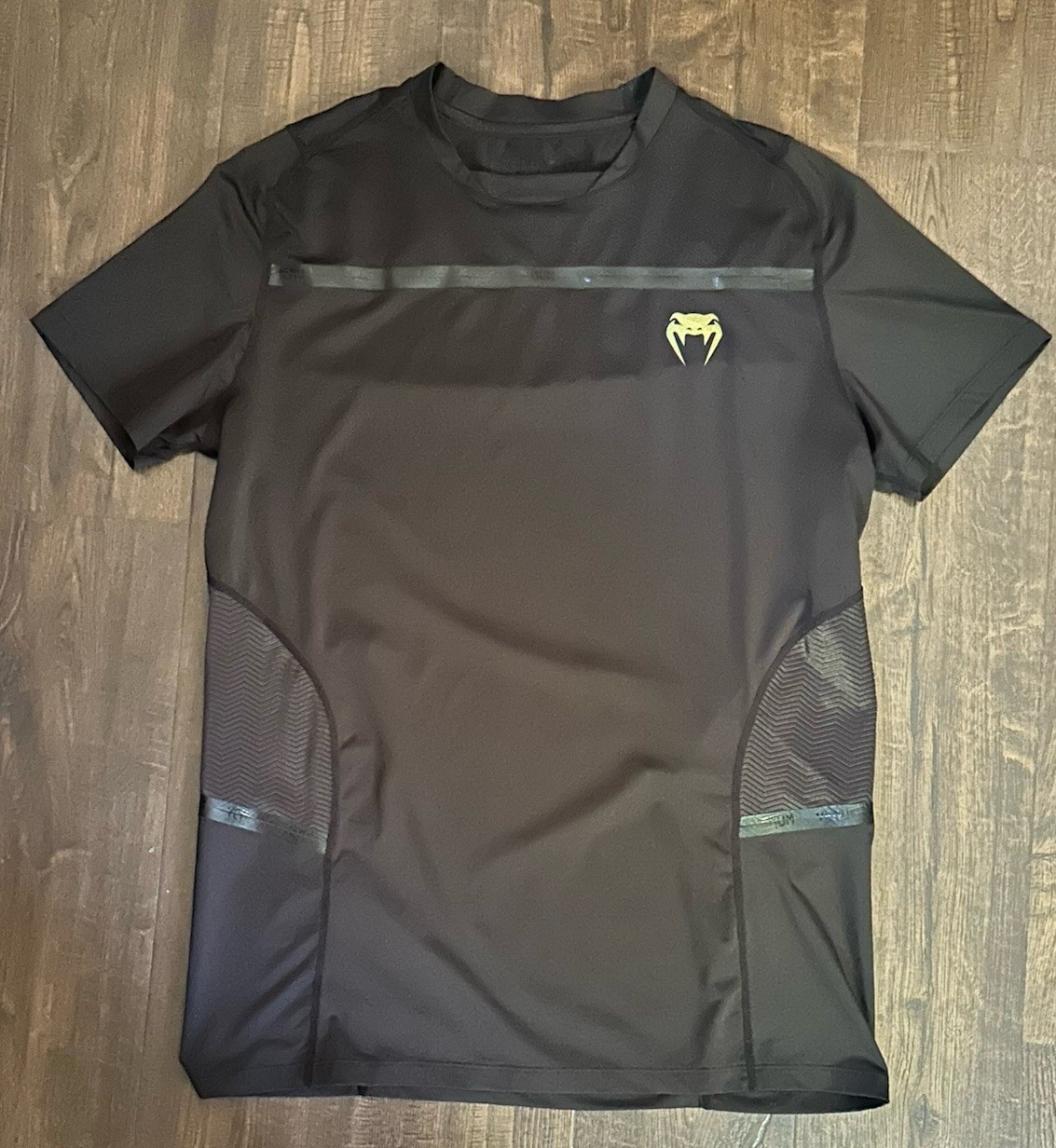 Venum G-Fit Air Dry Tech T-Shirt – Black And Gold