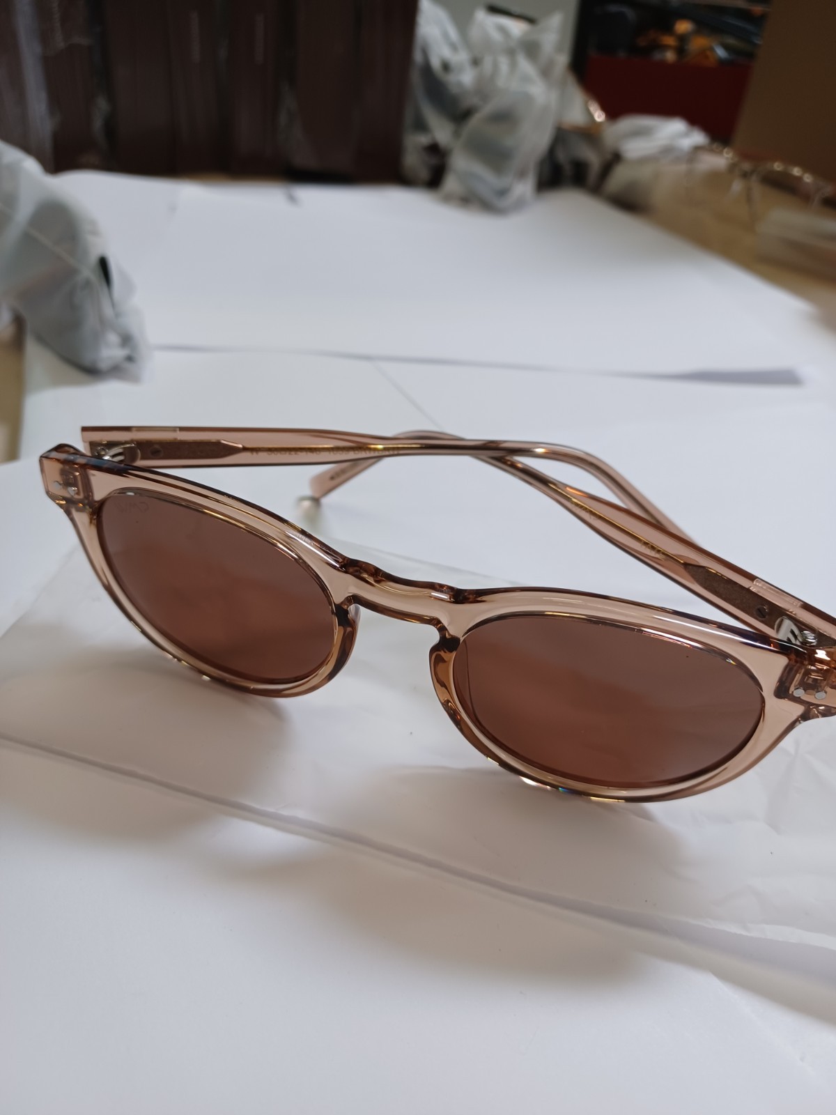 WMP Tate Light Crystal Brown / Brown Lens 50-22-148 Sunglasses