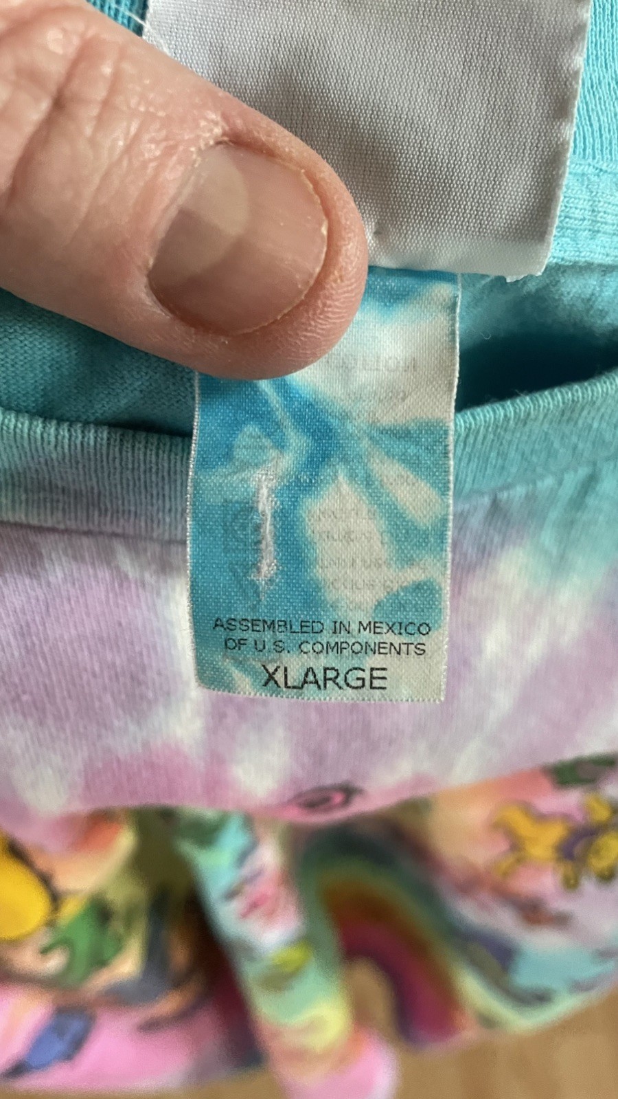 Vtg 90s Grateful Dead Marching Dancing Bears Spiral Tie Dye XL “BEST CONDITION.”