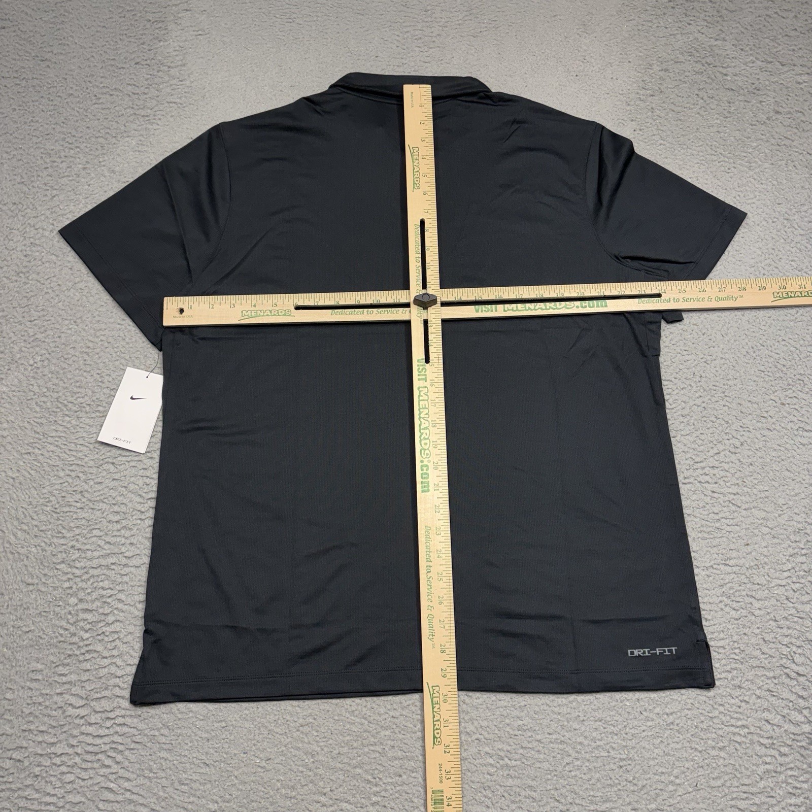 Nike Franchise Polo Shirt Mens XL Black Dri-Fit Short Sleeve Athletic Fit CI4470
