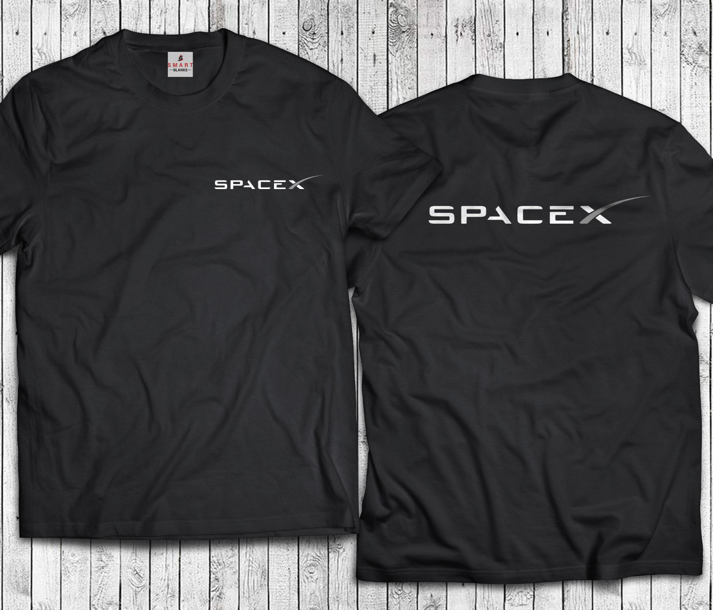 SpaceX Front and Back Print Shirt NASA Elon Musk Tesla Space X StarShip BFR