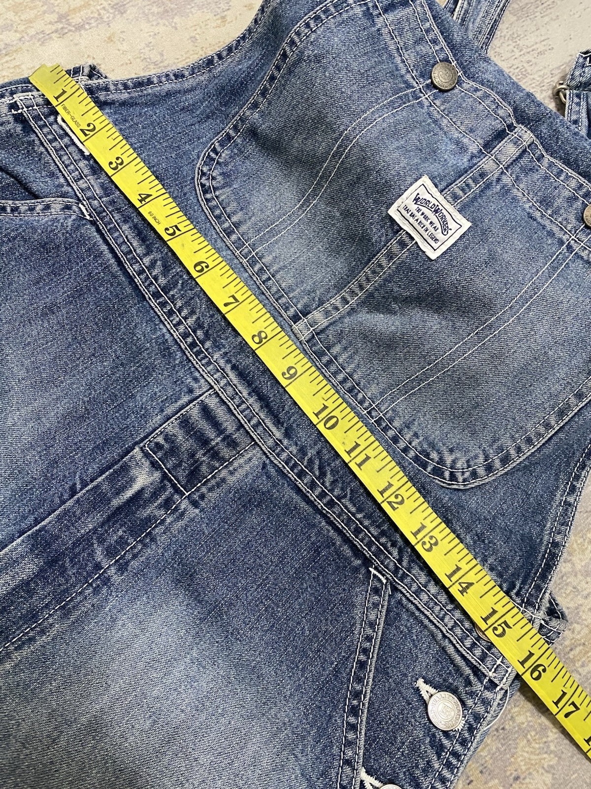 Vintage 90s Big Mac Lowback Overalls Sanforized Denim Size 32 Medium