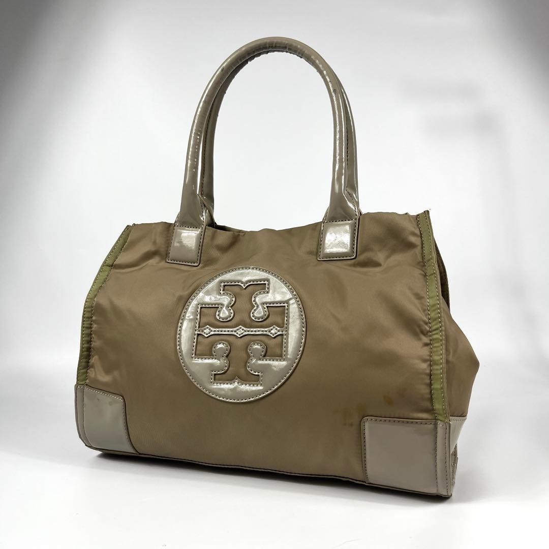 Tory Burch A4 Compatible Ella Tote Bag Nylon