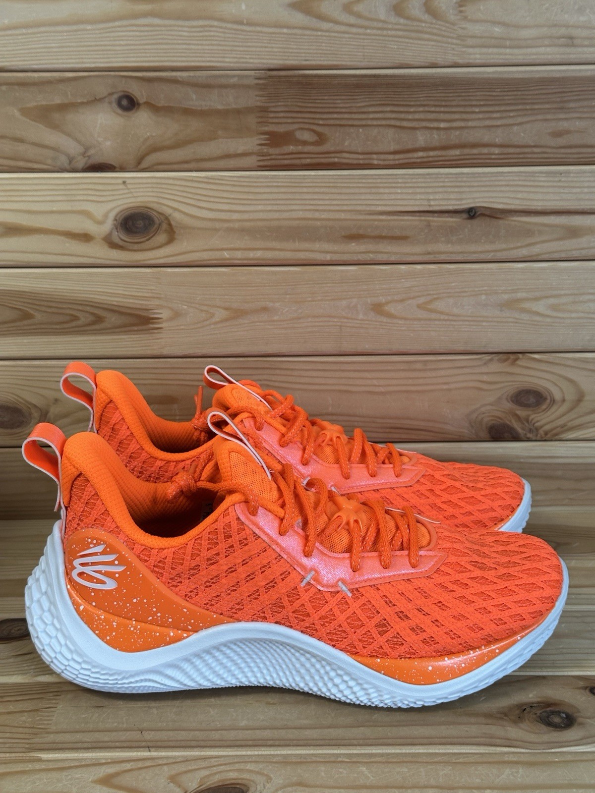 Size 12.5 – Under Armour Curry Flow 10 Team Orange Bang Bright 3026624-800