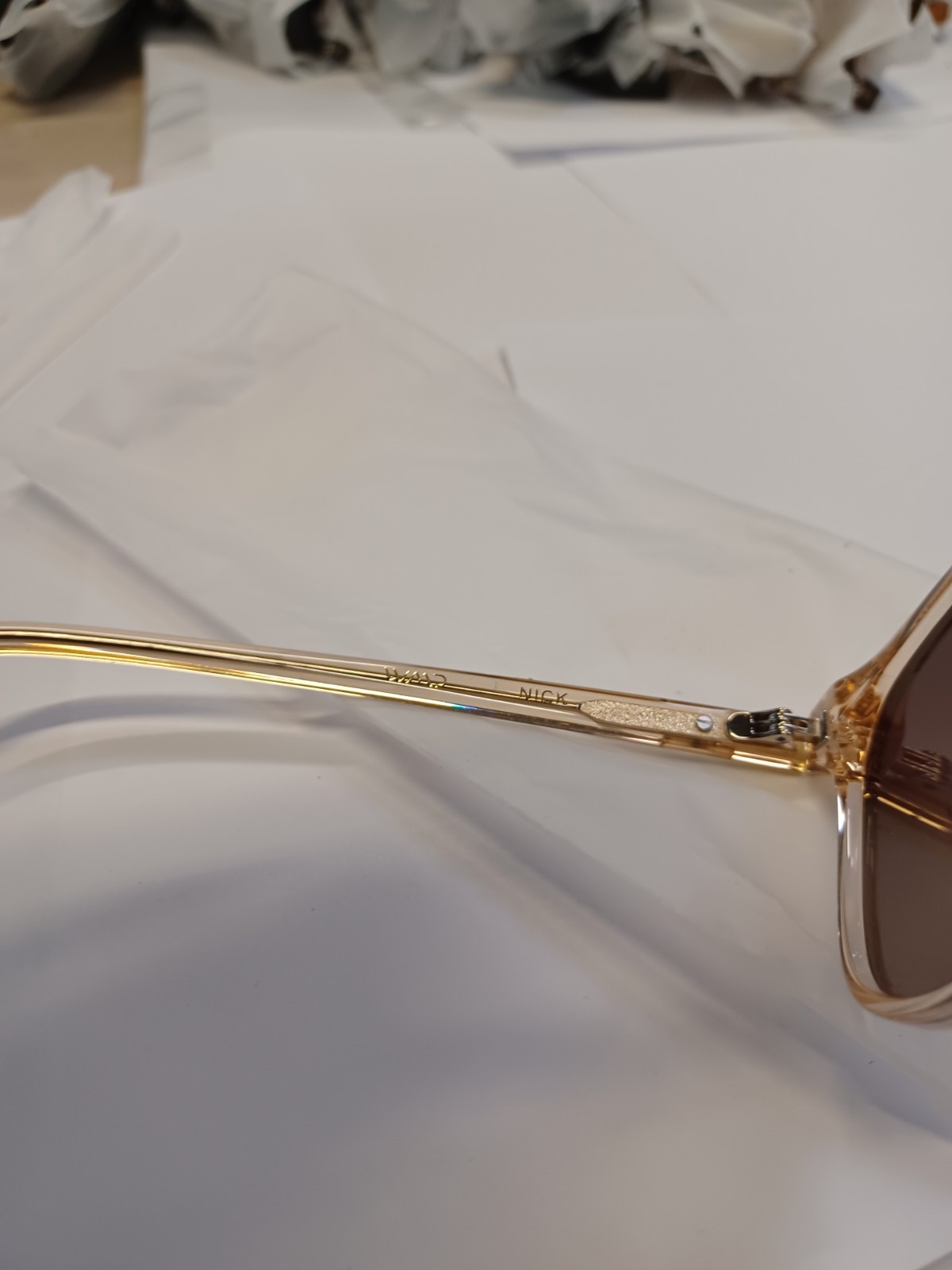 WMP NIck Crystal Sand Brown / Dark Beige Gradient Lens 51-21-150 Sunglasses
