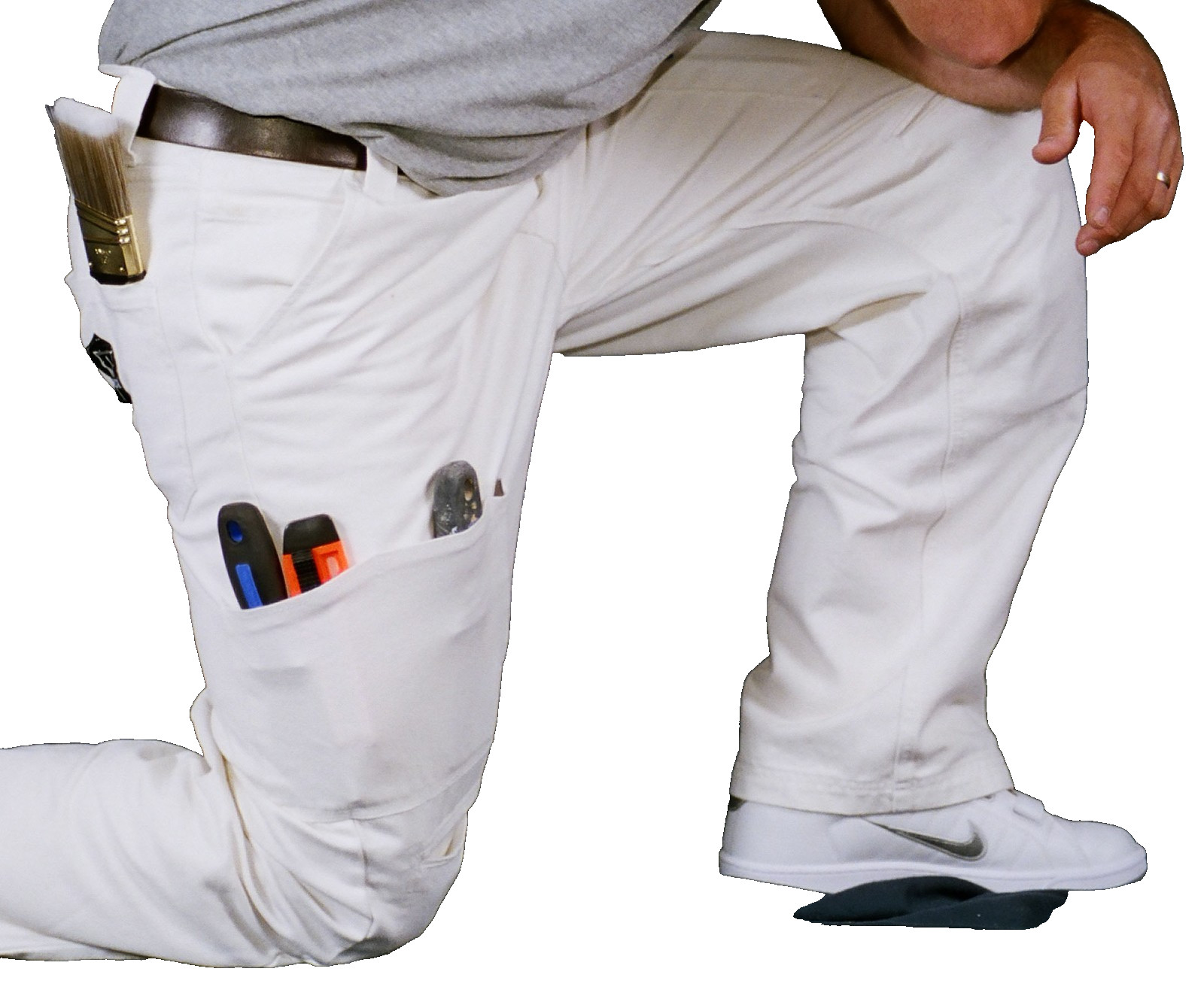 white painters pants