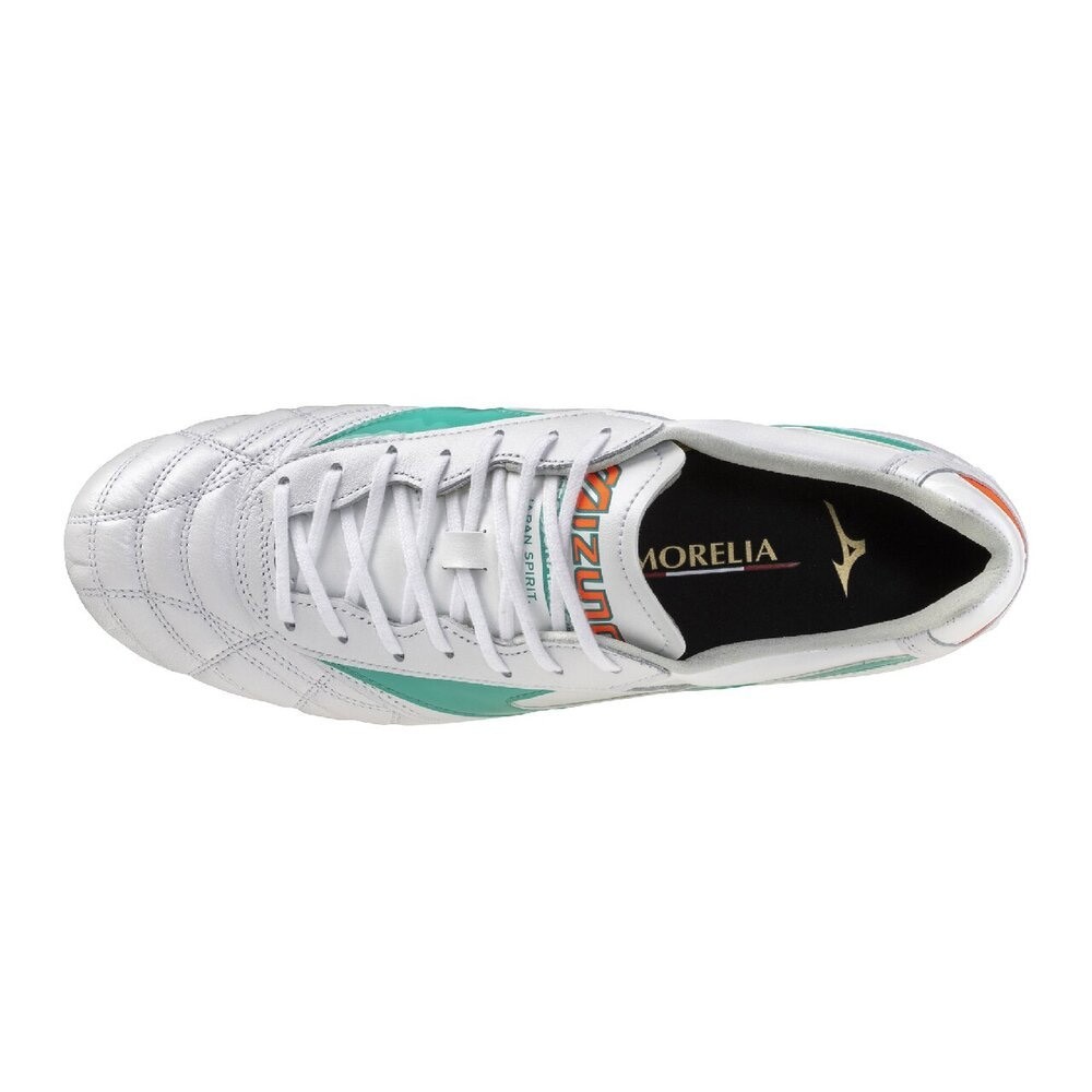 MIZUNO Morelia II JAPAN AG P1GA2603 35 Super White Pearl Green 2E Soccer Cleats