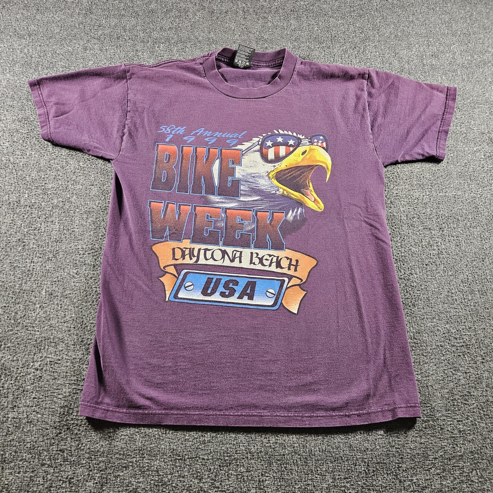Vintage Sherry’s Best Bike Week Shirt Mens Medium Purple Daytona Beach 1999
