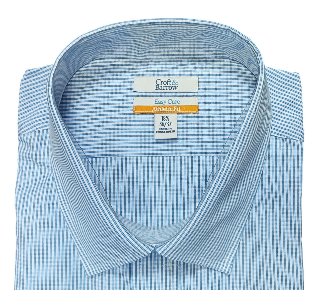 Croft & Barrow Athletic-Fit Easy-Care Button-Down Mens Dress Shirt 181/2 (36/37)