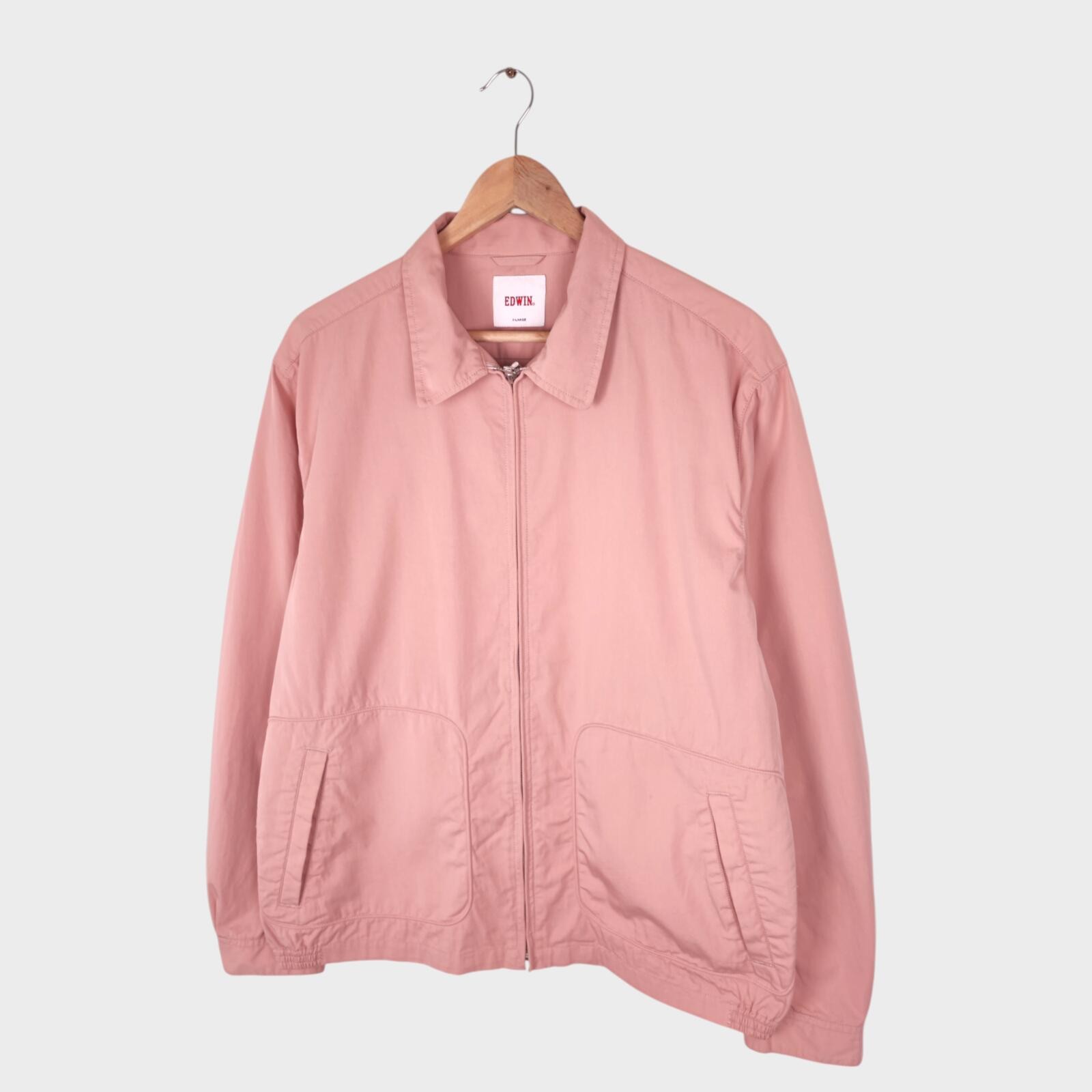 EDWIN Japan Men’s Light Pink Cotton/Nylon Blend Blouson Jacket – XL – Brand New