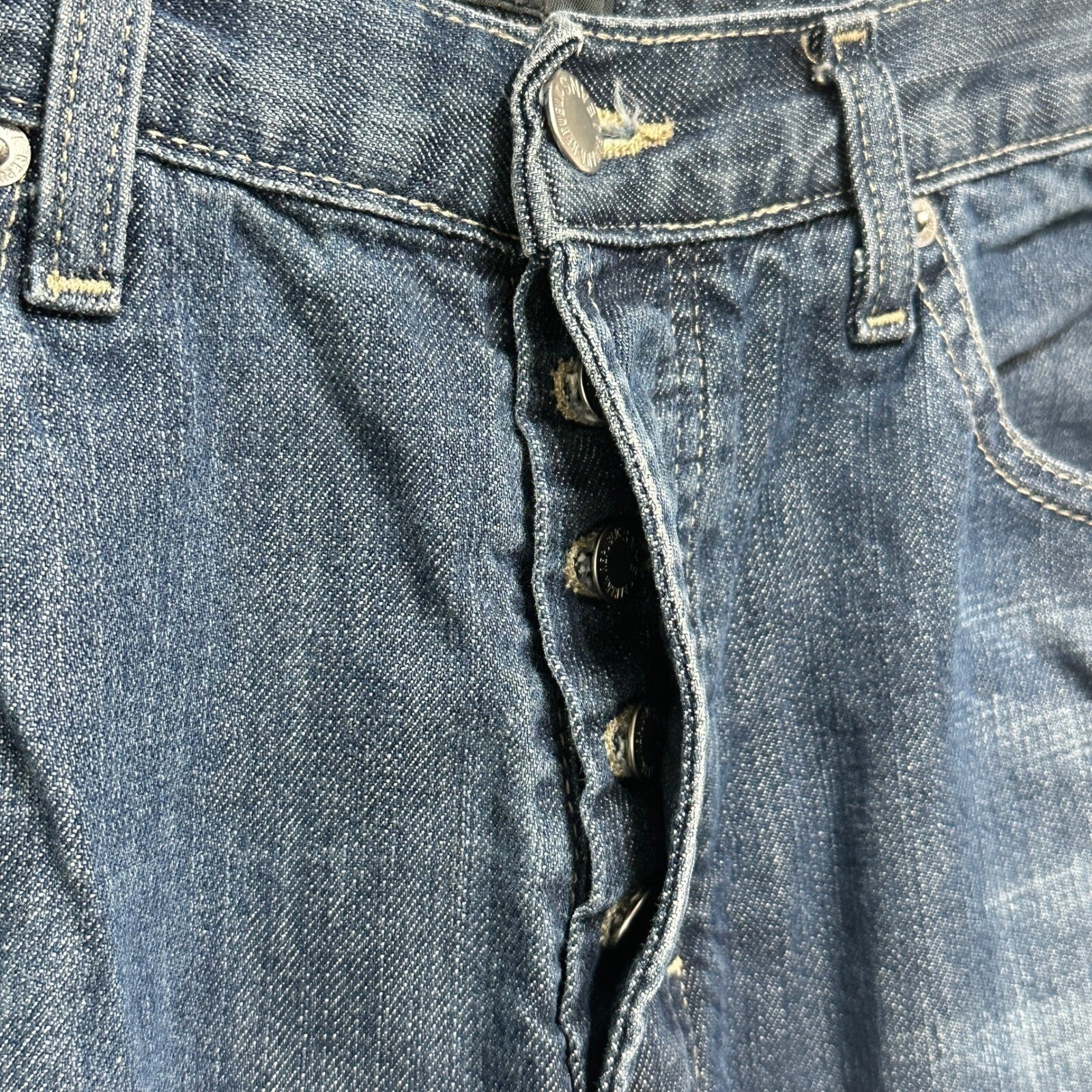 Banana Republic Jeans Button Fly Straight Leg Denim Pants Mens 32×32 Classic