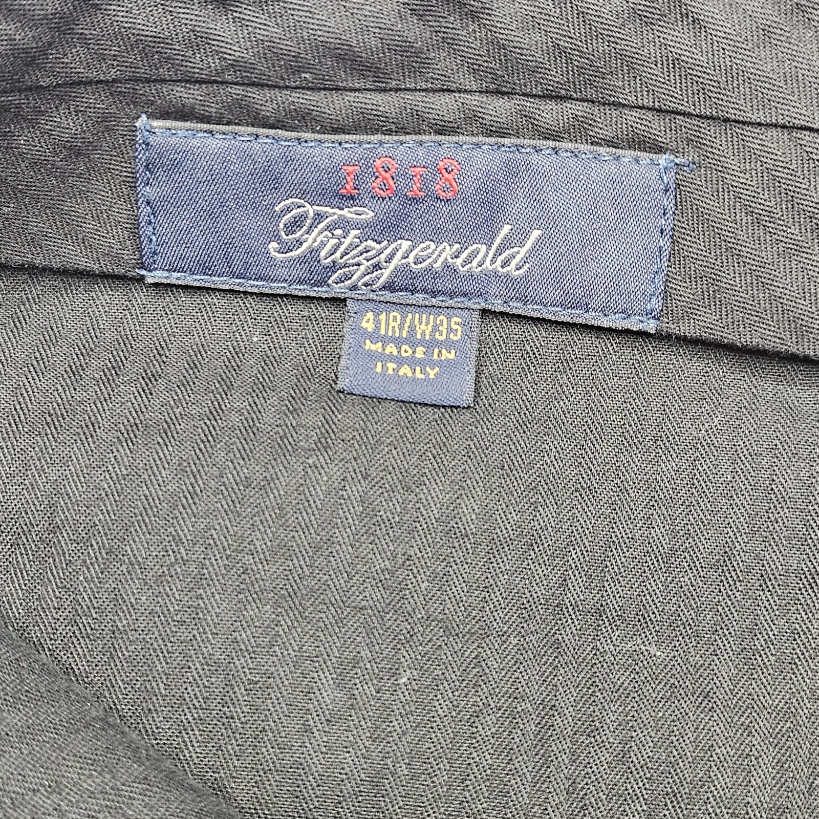 Brooks Brothers Pants 1818 Fitzgerald 35×31 Pinstripe Trousers Made In Italy
