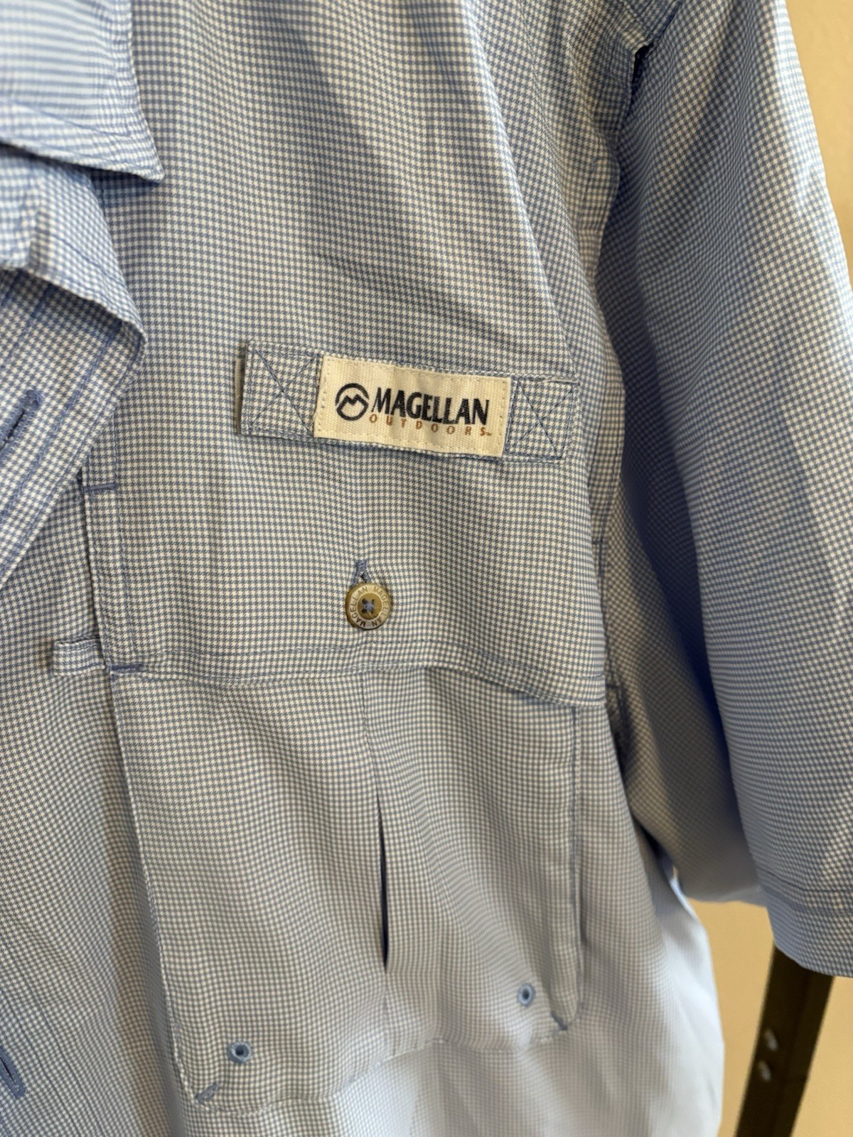 Magellan Fishing Gear Button Down Short Sleeves Angler Fit Men’s XL