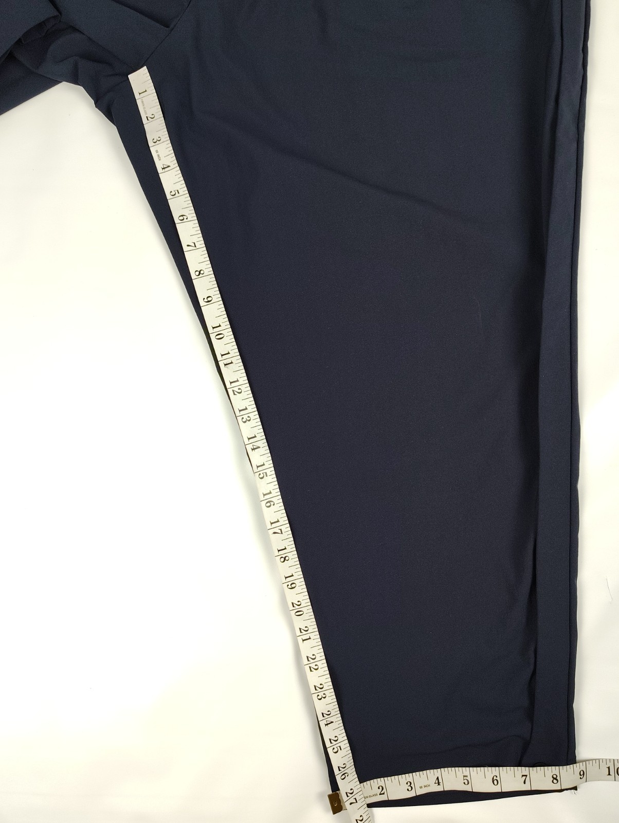 Paskho Sanctuary Travel Pants Snap Ankle Navy Blue Women XXL Side Elastic Waist