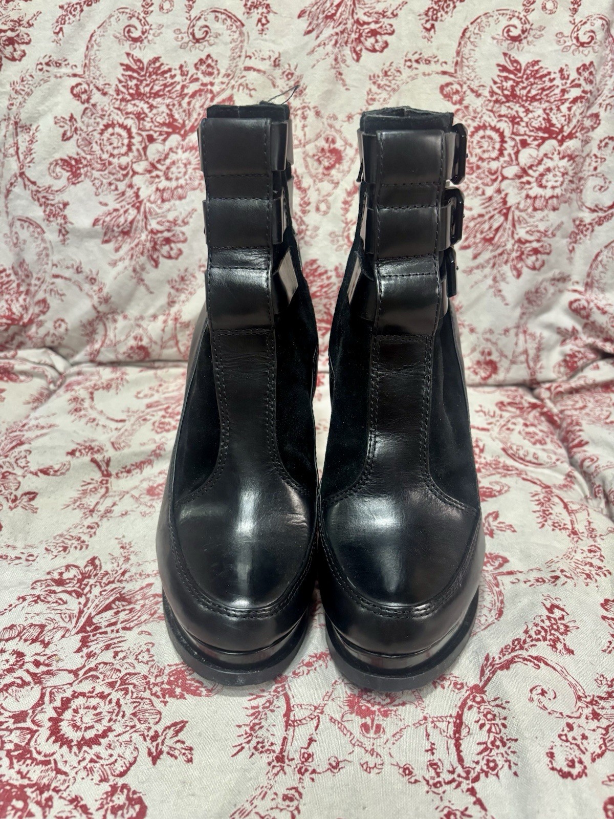 Gianni Bini Buckled High Heel Boots