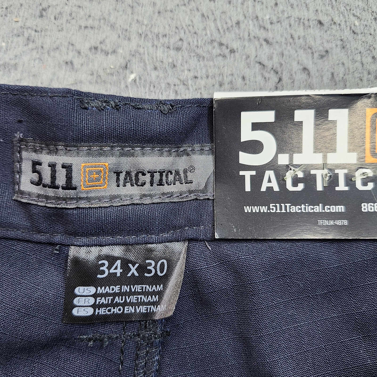 5.11 Tactical Taclite Pro Pants Mens 34×30 Dark Navy Ripstop Cargo Work NWT