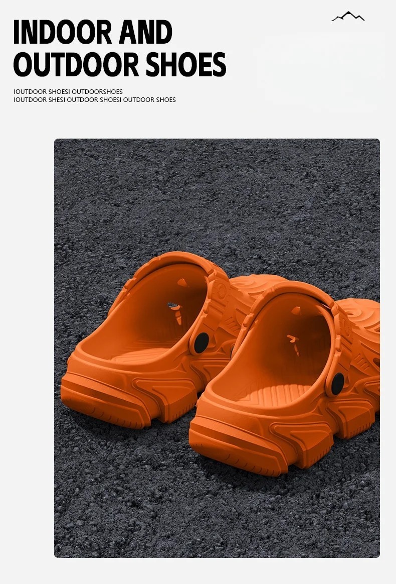 Men’s EVA Clogs Mecha Style Thick Sole Soft Indoor Outdoor Casual Beach Sandals