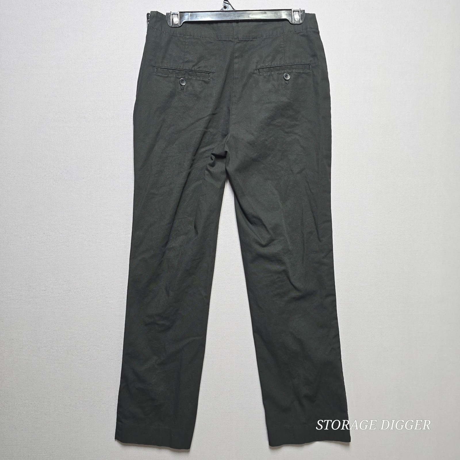 Talbots Women’s Black Classic Side Zip Straight Leg Mid Rise Pants Size 6