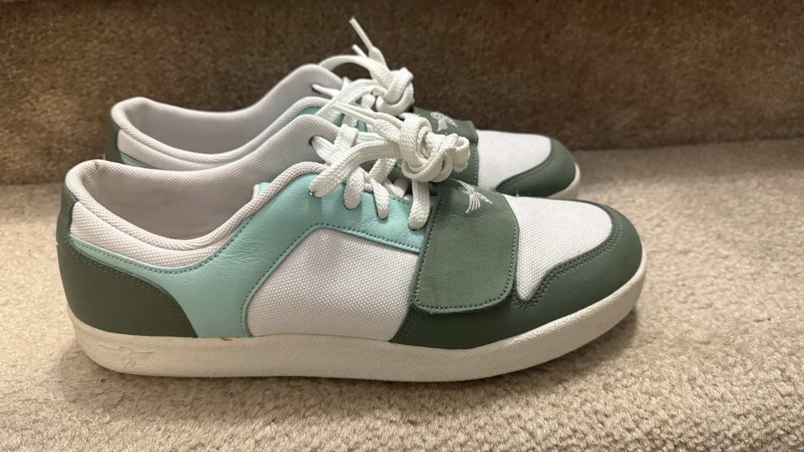 Creative Recreation Shoes Cesario Lo Green White Leather Sneakers Size 10.5