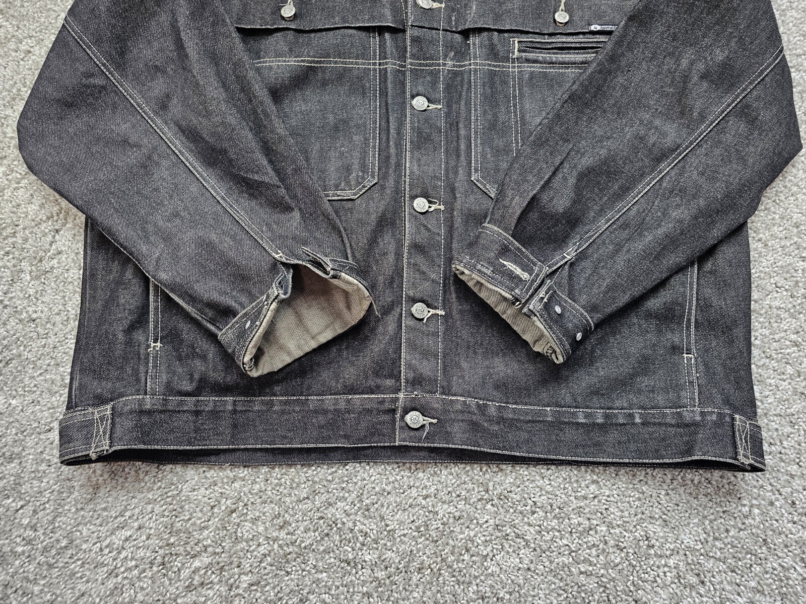 Hedz.up Jackets Sz 3XL/ Denim Jean Jacket/Hip-Hop Streetwear/Hong Kong/Vintage