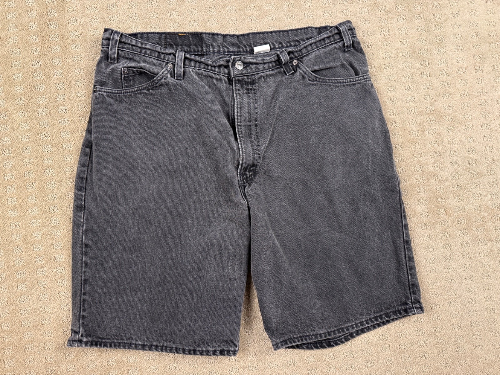 Vintage Men’s Levi’s Orange Tab 560 Loose Fit Shorts Black Waist Size 40 #1166