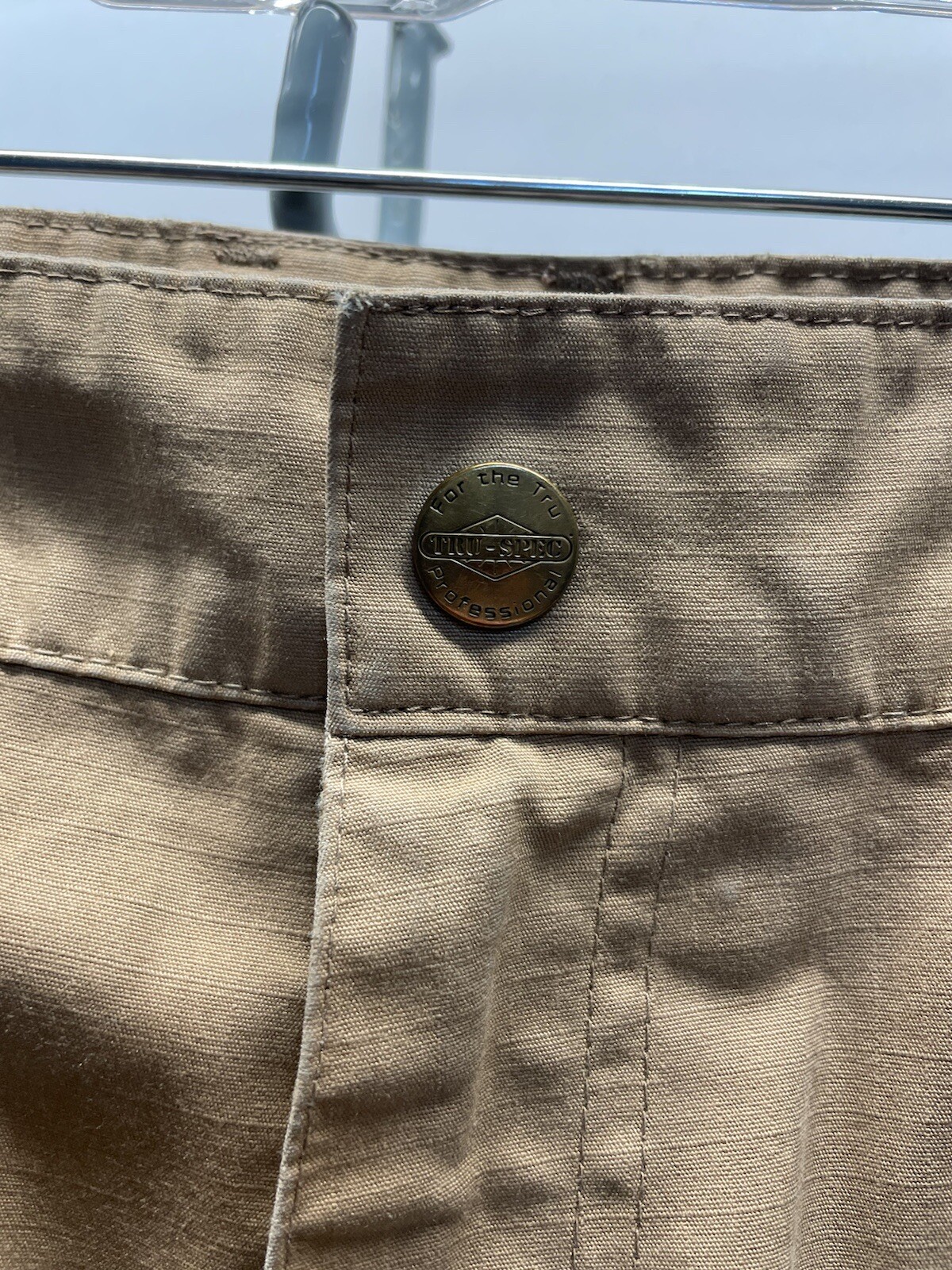 TRU-SPEC Rip Stop Tactical Tan Cargo Pants Mens Sz 36×30 Straight Leg EUC!