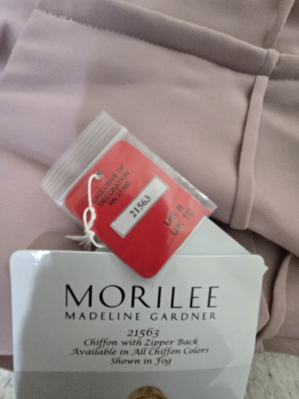 Morilee Madeline Gardner Joy Sleeveless V-Neck Dress, Size 8 Regular, Chiffon
