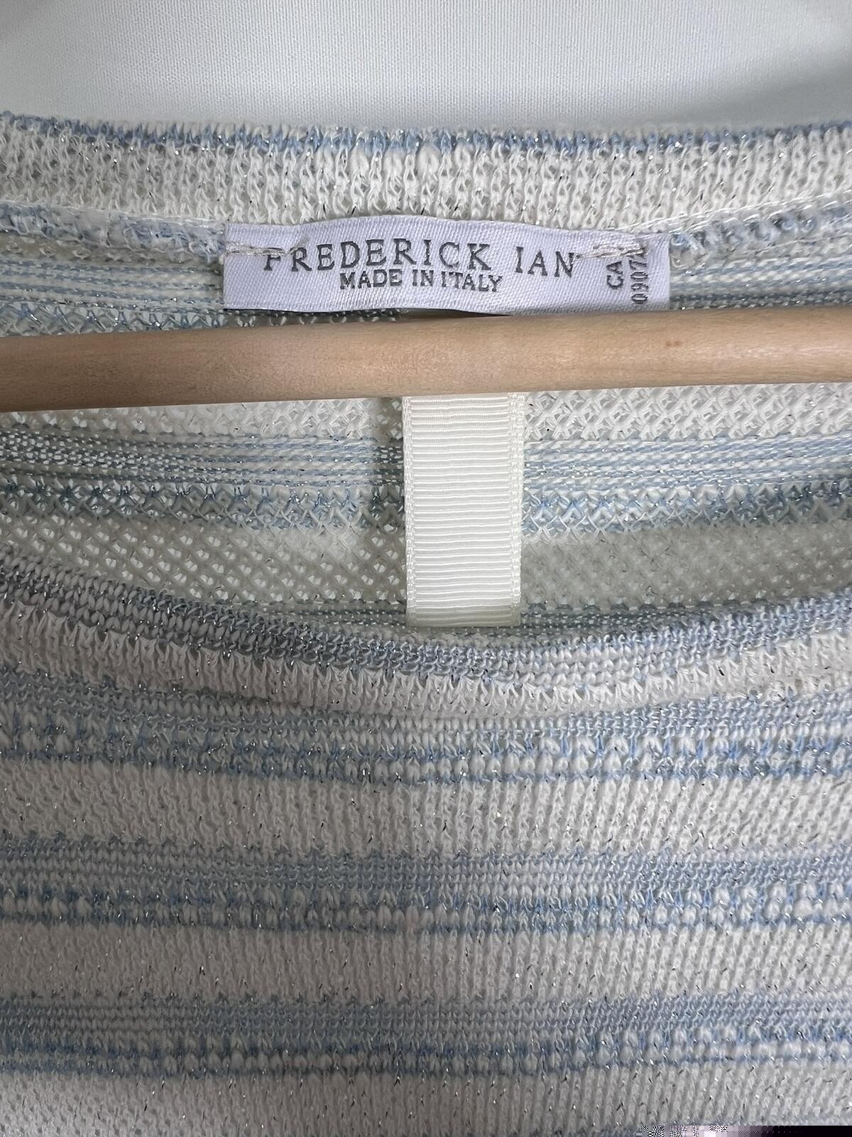 Frederick Ian Long Sleeve Sheer Sleeve Knit Shirt Women’s Large