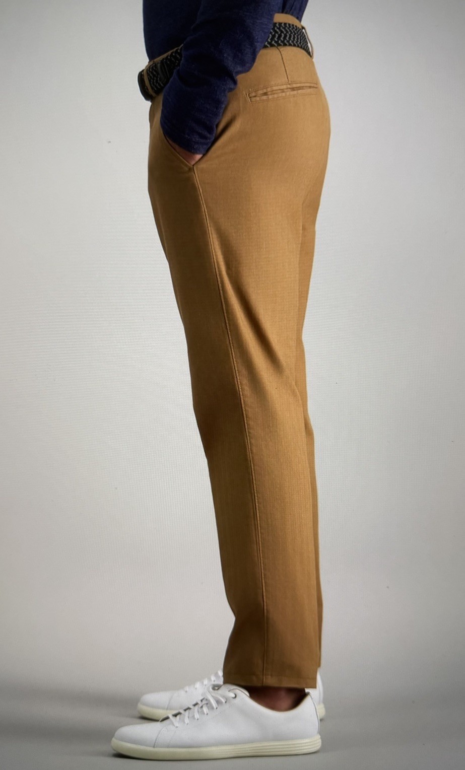 HAGGAR MODERN STRETCH Straight Flat Front Pants Size 36×30 NWT