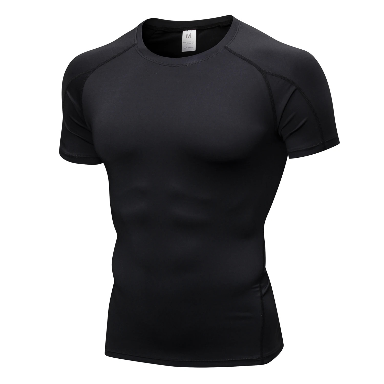 Short Sleeve Compression Shirt Men Quick Dry Workout Shirts Gym Base Layer Tight