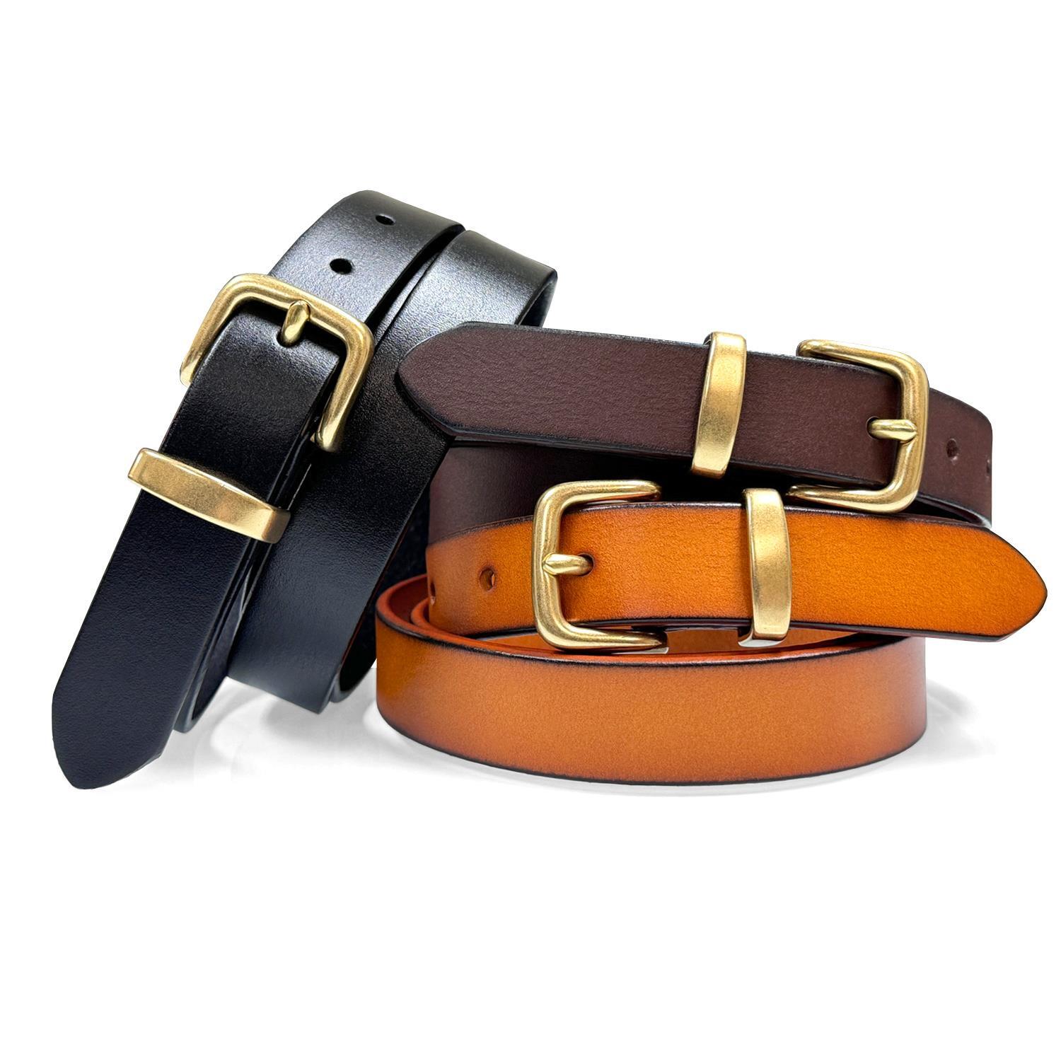 Women’s Dress Belts 100% One Piece Genuine Full Grain Leather Casual Belt