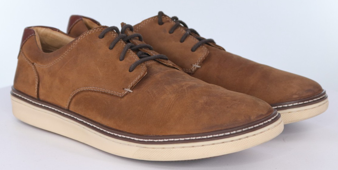 Johnston & Murphy McGuffey $120 Men’s Plain Toe Casual Shoes Size 12 M Leather