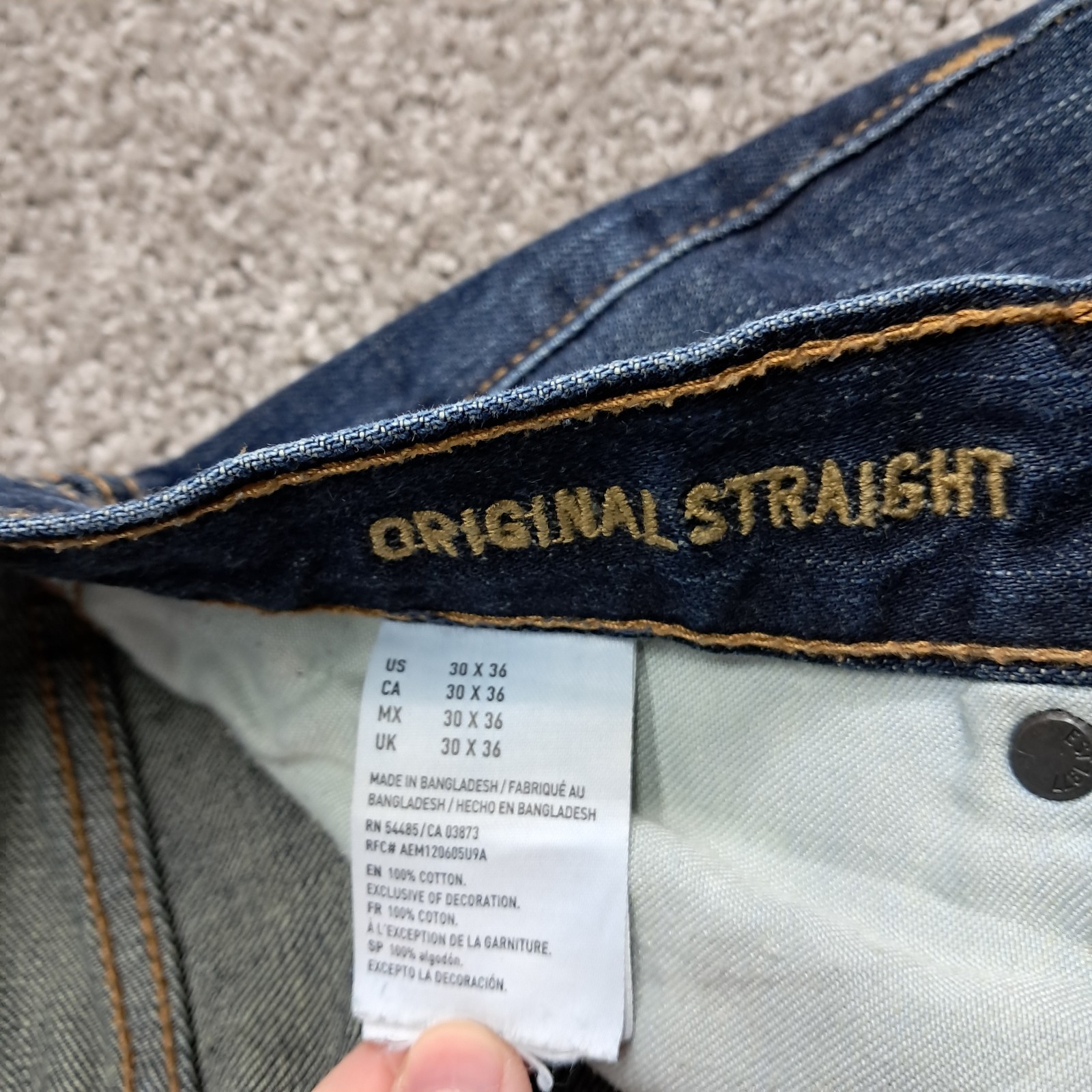 American Eagle Outfitters Women’s Original Straight Jeans Blue 30×36