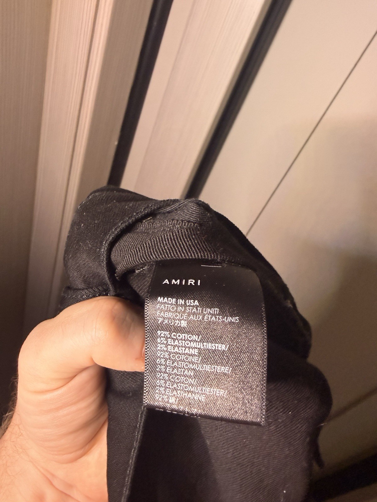 AMIRI Black MX1 Skinny Jeans Size 32 Made in USA