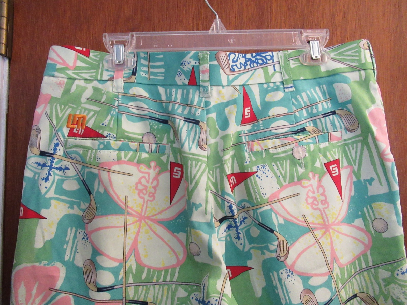 LOUDMOUTH Baffing Spoon Stretch Tech Golf Shorts Size 34