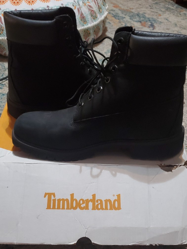Timberland Radford 6-Inch Waterproof Boots Black Suede – Size 10