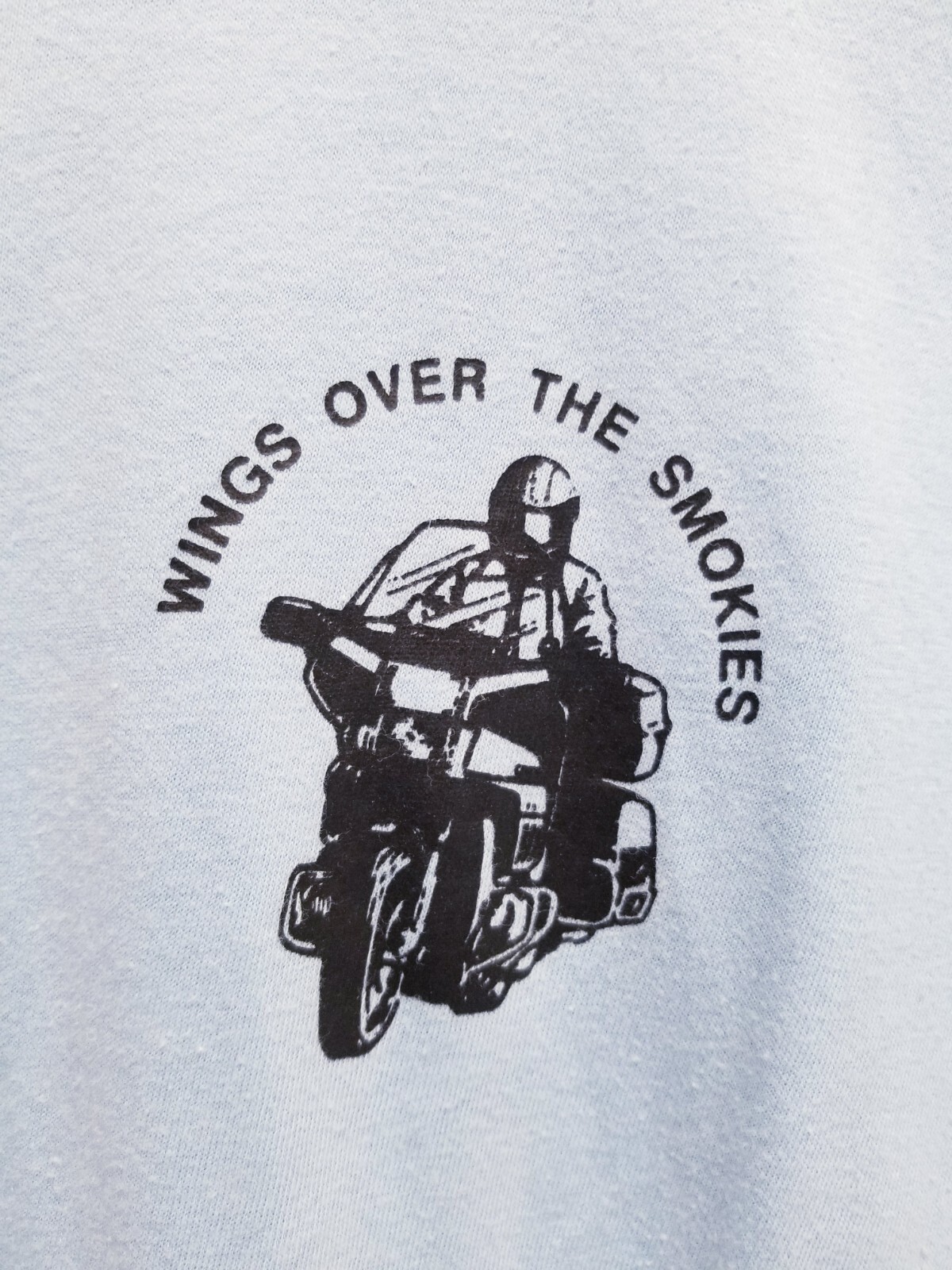 Vintage Wings Over The Smokies Biker Shirt Size Medium Single Stitch USA Made
